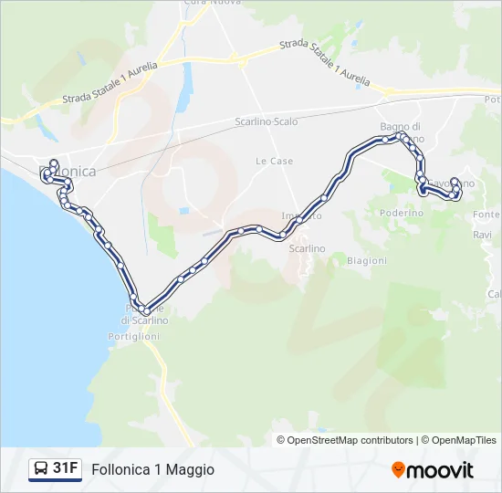 31F Bus Line Map