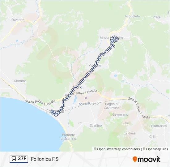37F Bus Line Map