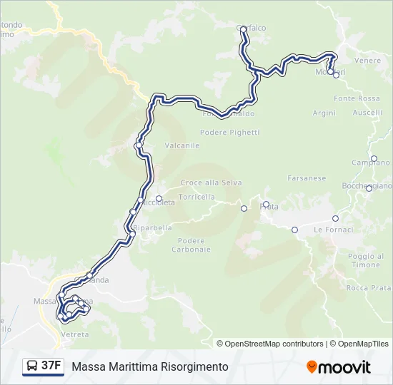 37F Bus Line Map
