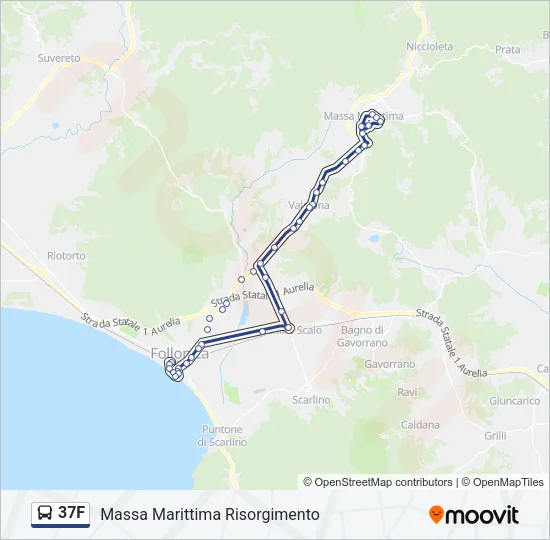 37F Bus Line Map