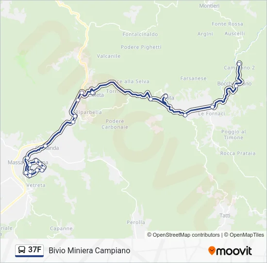 37F Bus Line Map