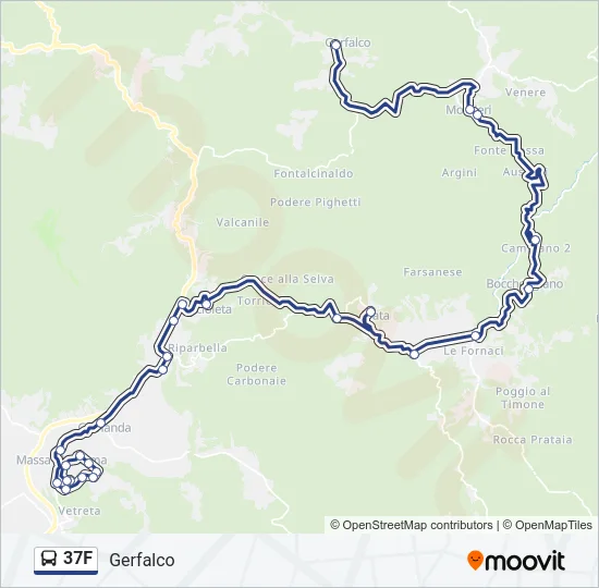 37F Bus Line Map