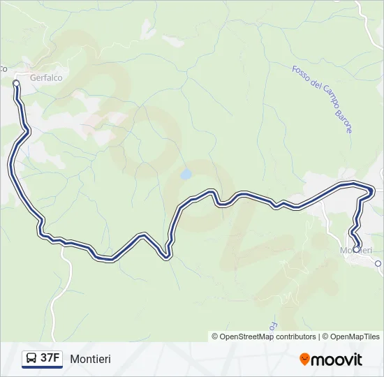 37F Bus Line Map