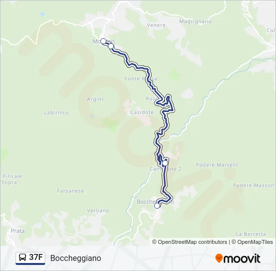 37F Bus Line Map