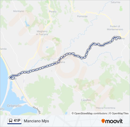 41P bus Line Map