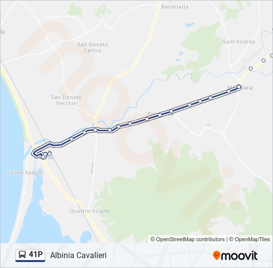41P bus Line Map