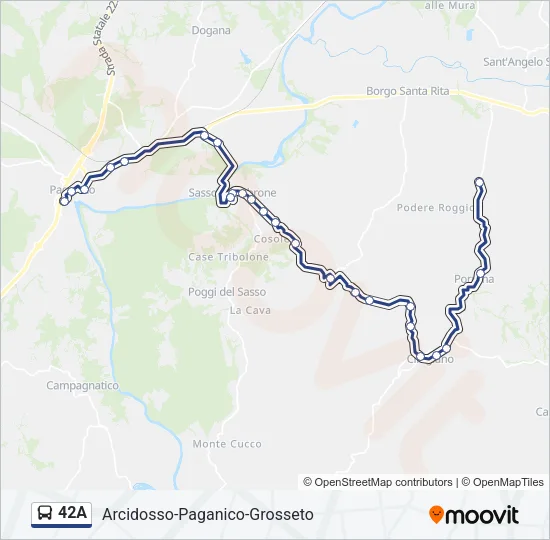 42A Bus Line Map