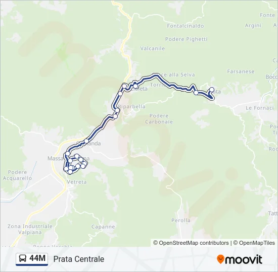 44M Bus Line Map