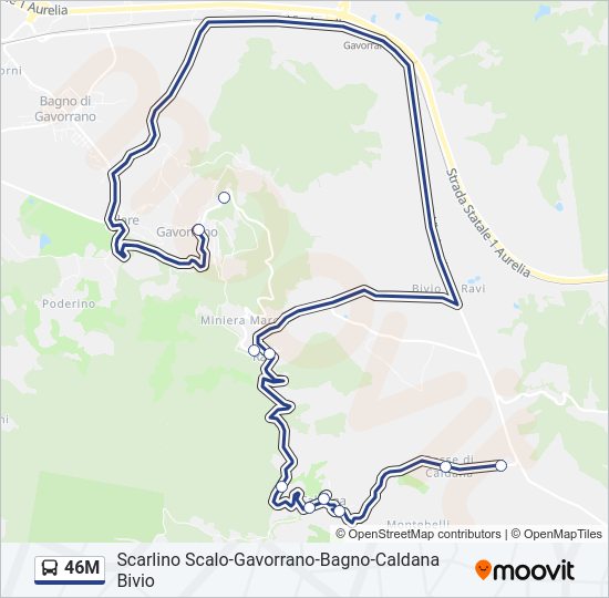 46M bus Line Map