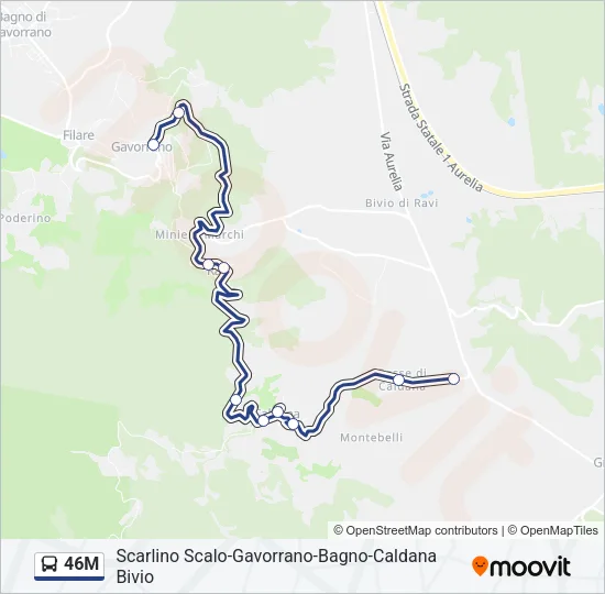 46M Bus Line Map