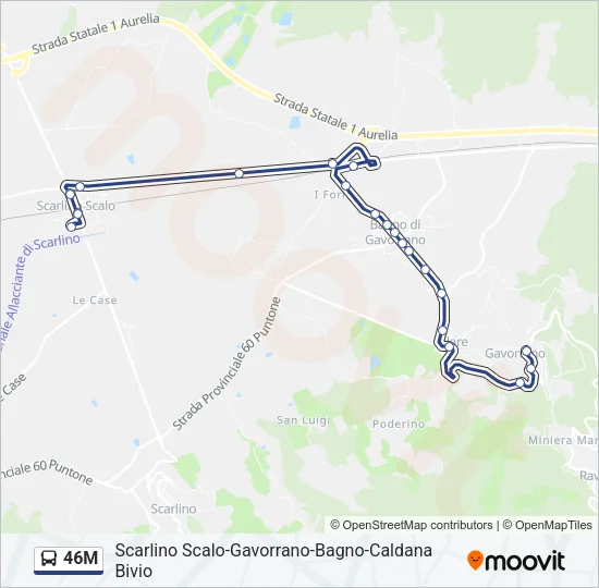 46M Bus Line Map
