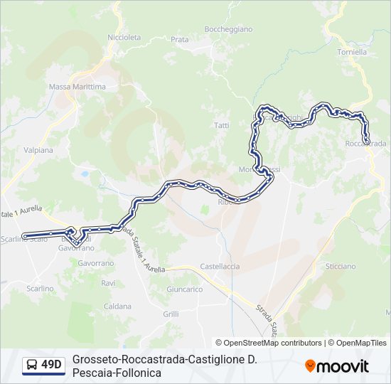 49D Bus Line Map