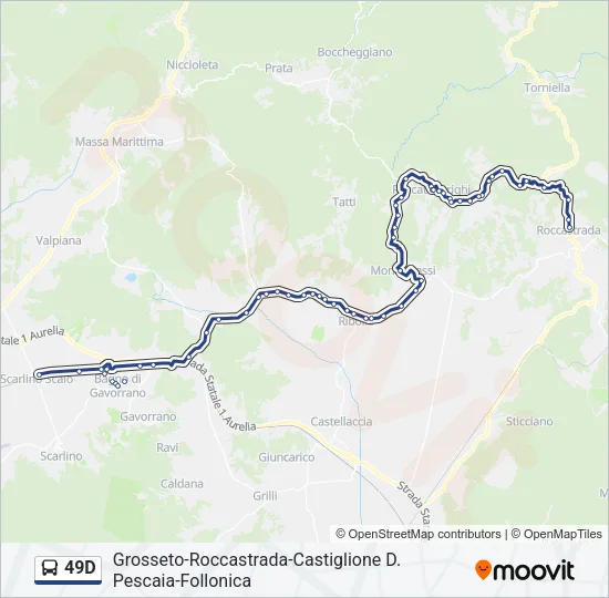 49D Bus Line Map