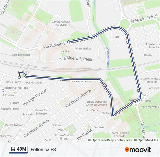 49M Bus Line Map