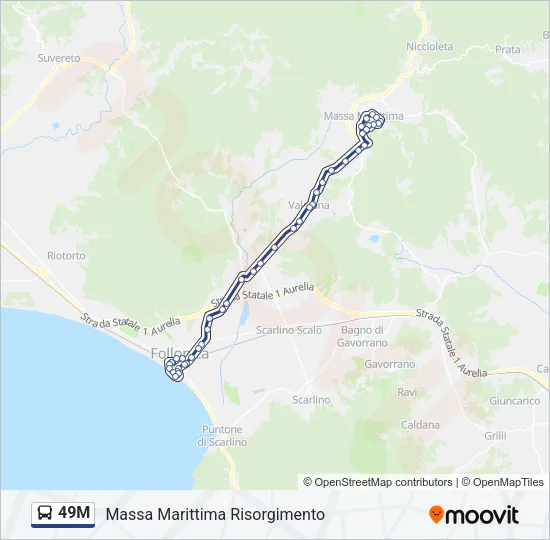 49M Bus Line Map