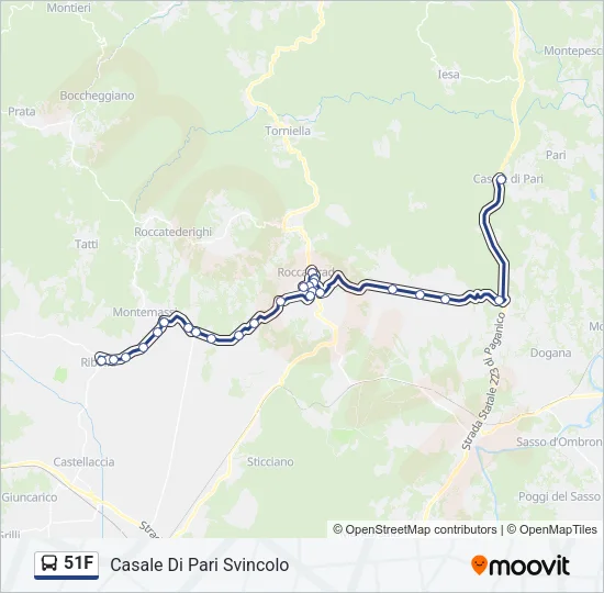 51F Bus Line Map