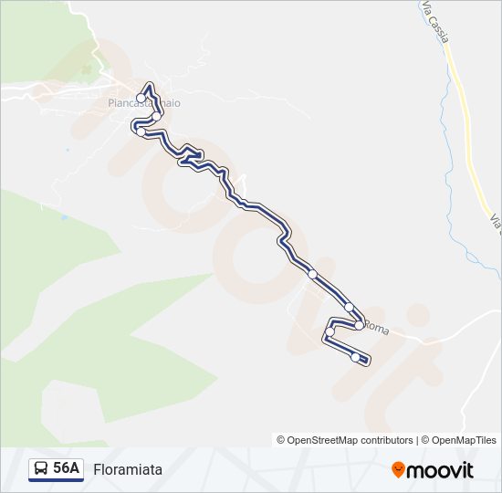 56A bus Line Map