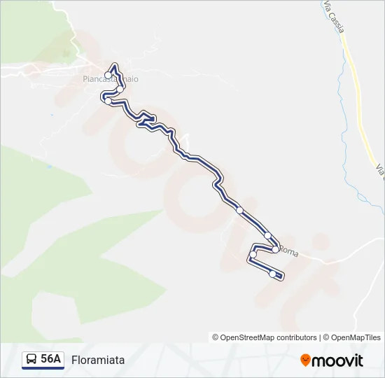 56A Bus Line Map