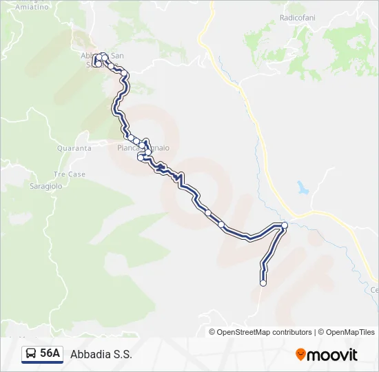 56A Bus Line Map