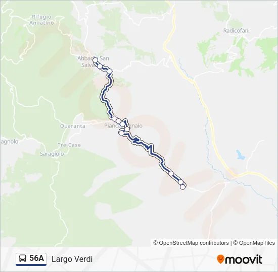 56A Bus Line Map