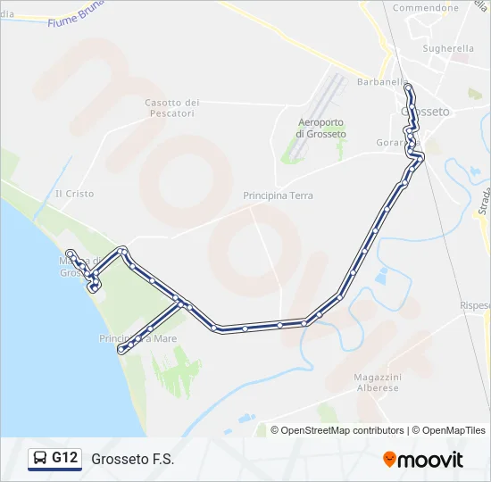 G12 Bus Line Map