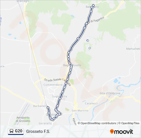 G20 Bus Line Map