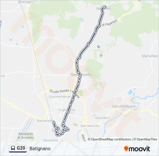G20 Bus Line Map