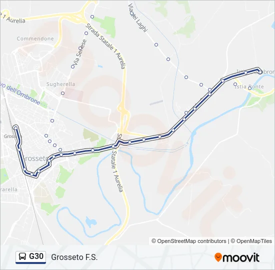 G30 Bus Line Map