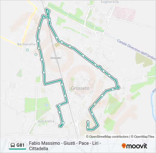 G81 bus Line Map