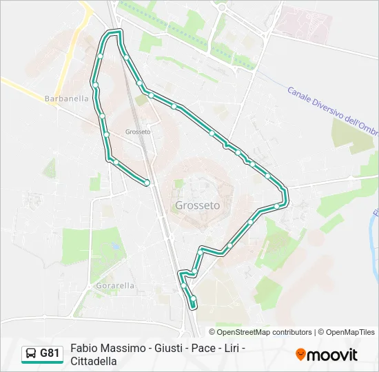 G81 Bus Line Map