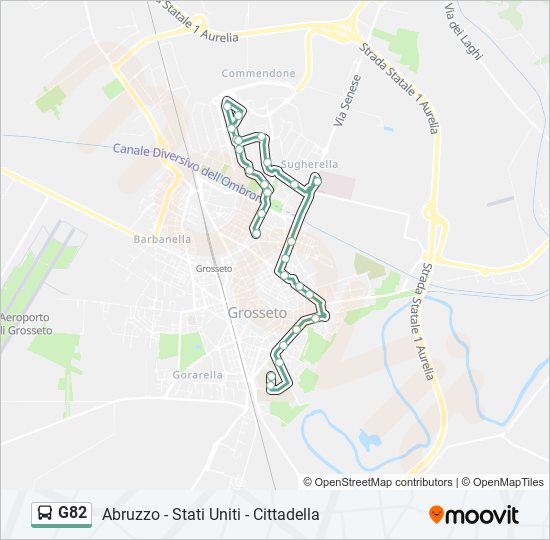 G82 bus Line Map