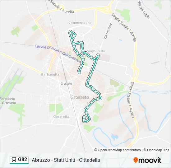 G82 Bus Line Map