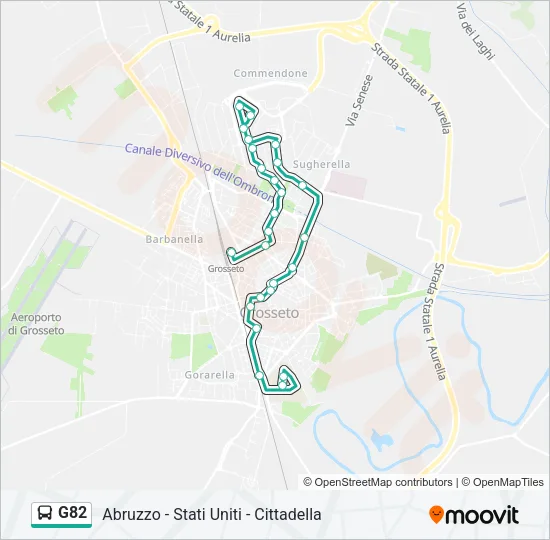 G82 Bus Line Map