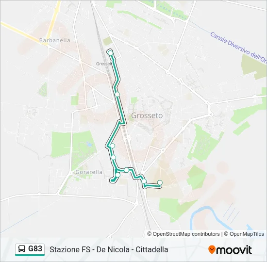 G83 Bus Line Map