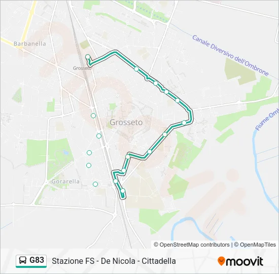 G83 Bus Line Map