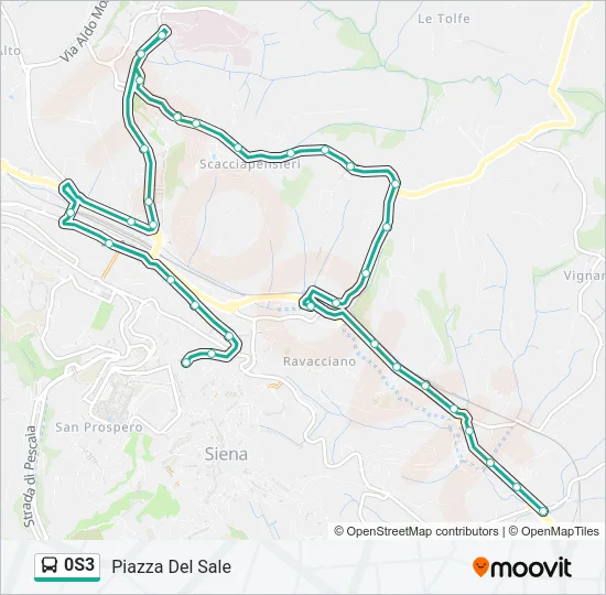 0S3 Bus Line Map