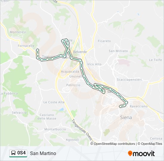 0s4 Route Schedules Stops Maps 0s49 0s4 A 8196 San Martino