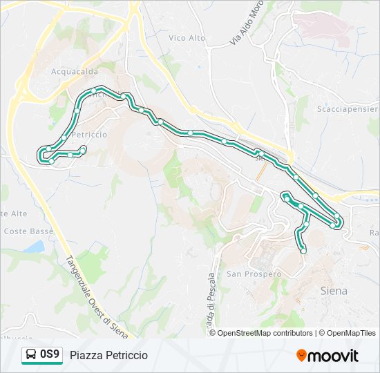 0S9 bus Line Map