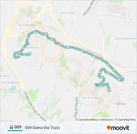 0s9 Route: Schedules, Stops & Maps - 0s9-Siena-Via Tozzi (Updated)