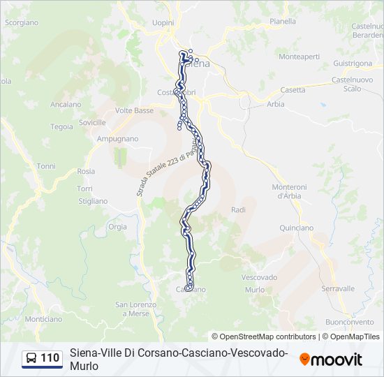 110 Route: Schedules, Stops & Maps - Casciano Cap. (Updated)