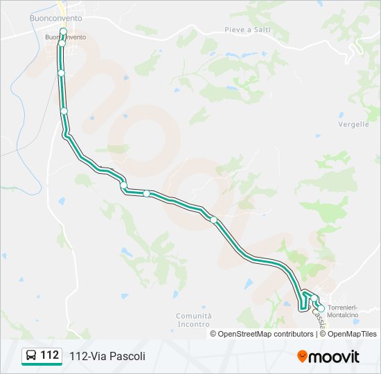 112 Route Schedules Stops Maps 112 Via Pascoli Updated