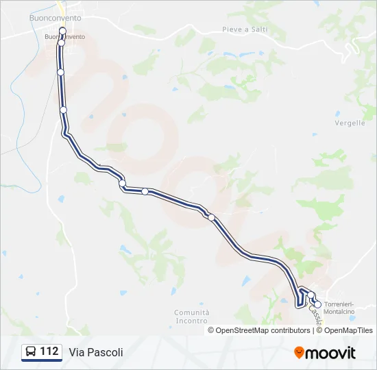 112 Bus Line Map
