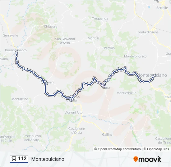 112 Bus Line Map