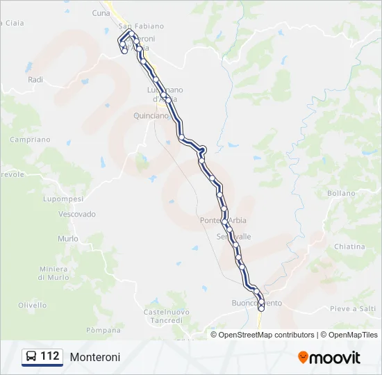 112 Bus Line Map
