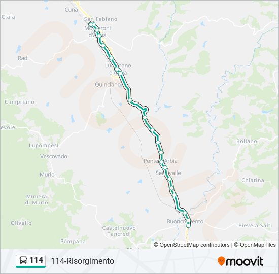 114 Route Schedules, Stops & Maps (Updated)