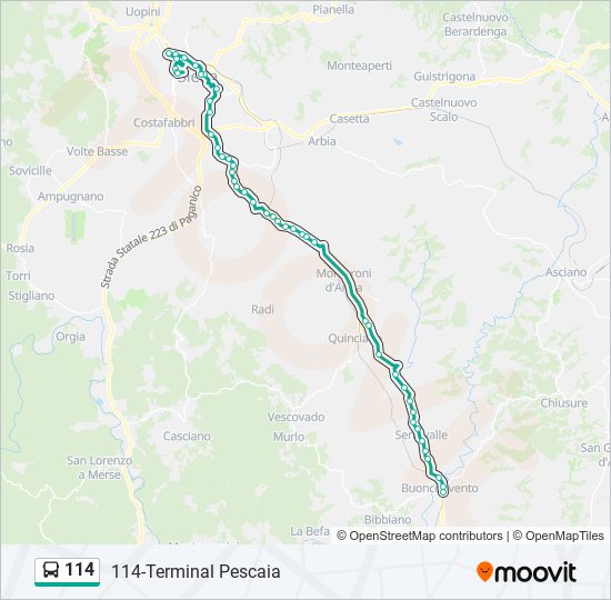 114 Route Schedules Stops Maps 114 Terminal Pescaia Updated 