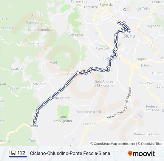 122 Bus Line Map