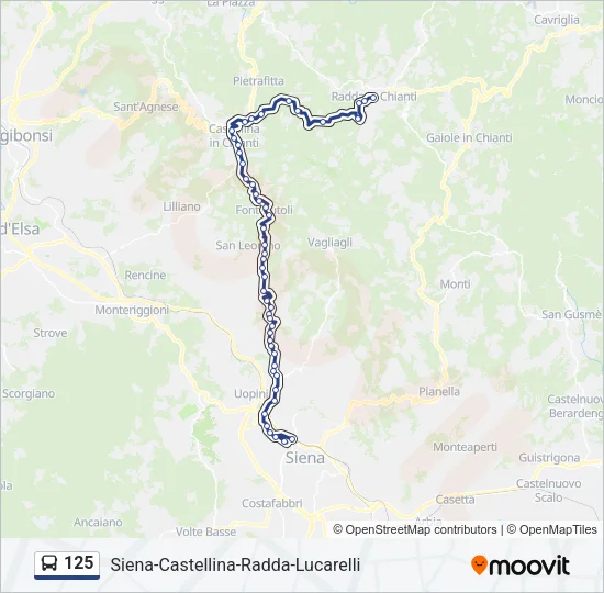 125 Bus Line Map