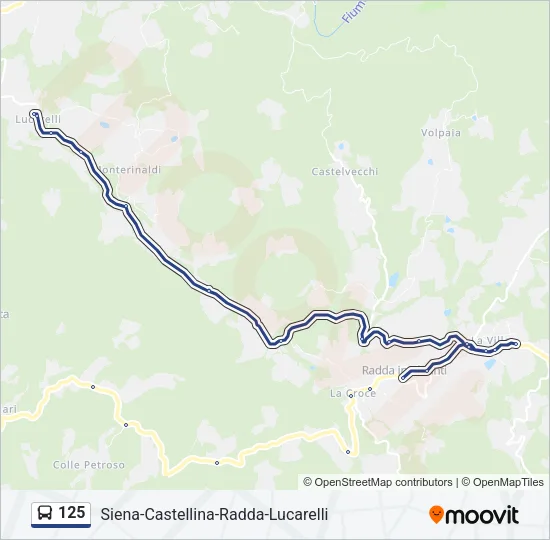 125 Bus Line Map