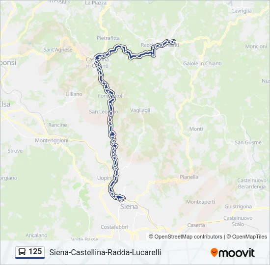 125 Bus Line Map